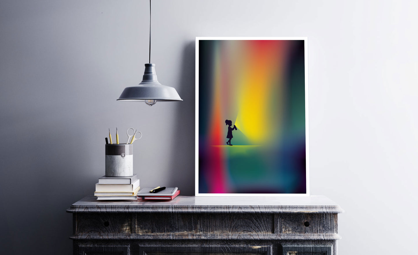 Artprint 'Spray Light, Spread Love'