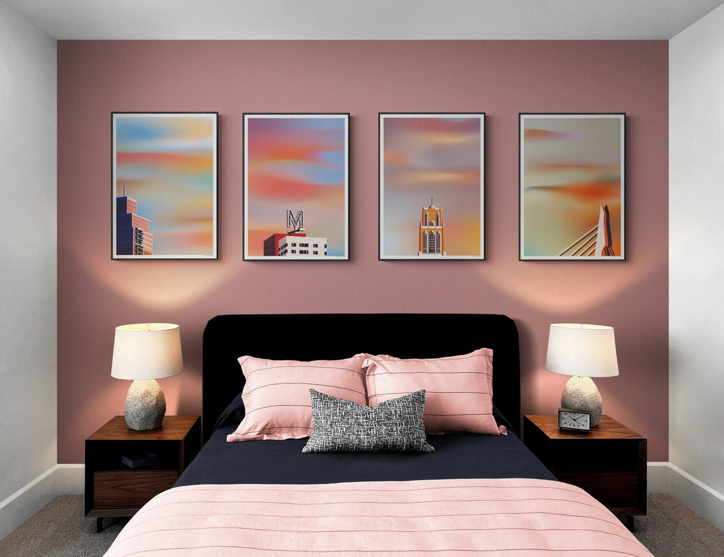 Poster Rotterdam | Zalmhaven | Artprint Skyline | Hoogbouw