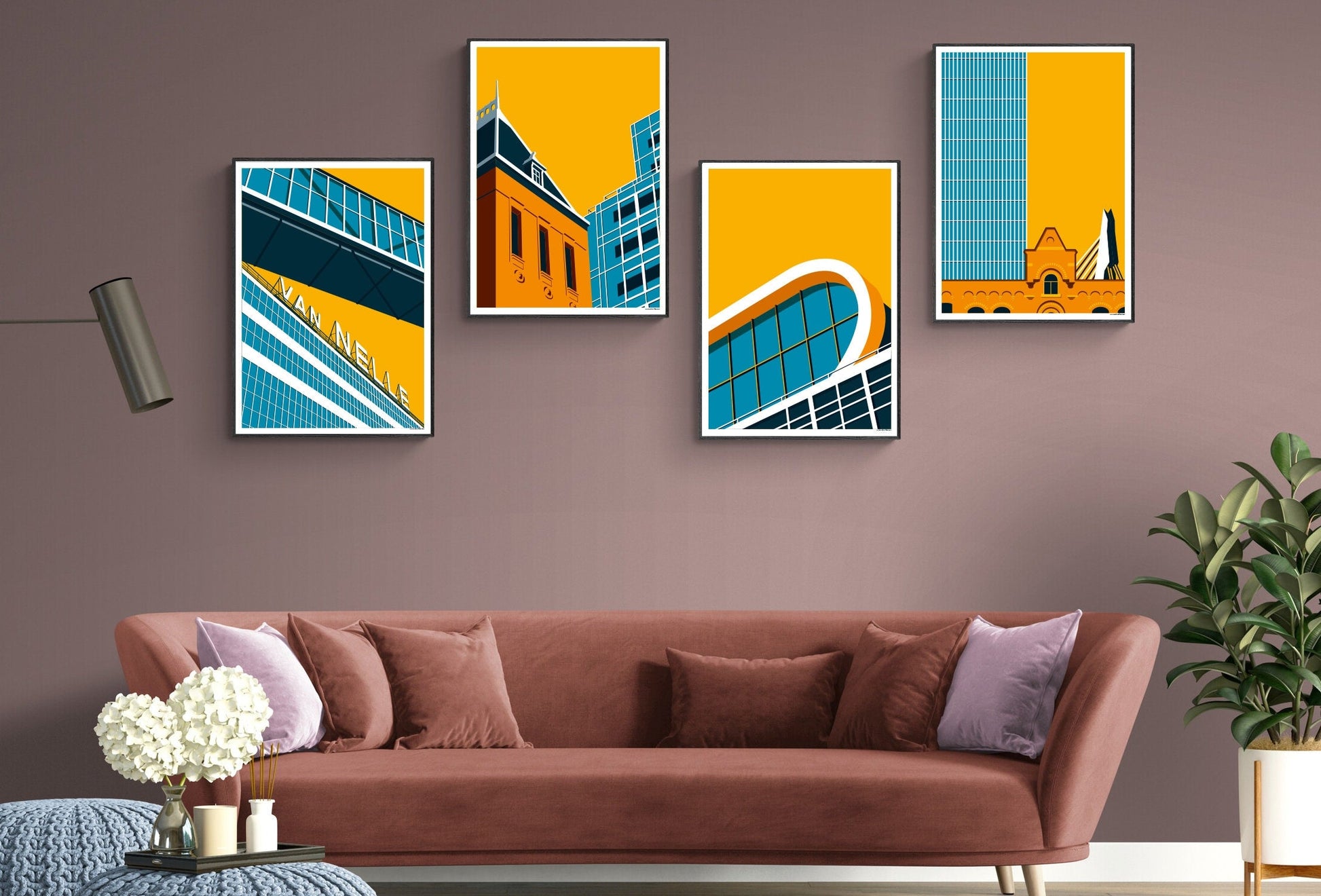 Poster Rotterdam | Las Palmas | Artprint Skyline