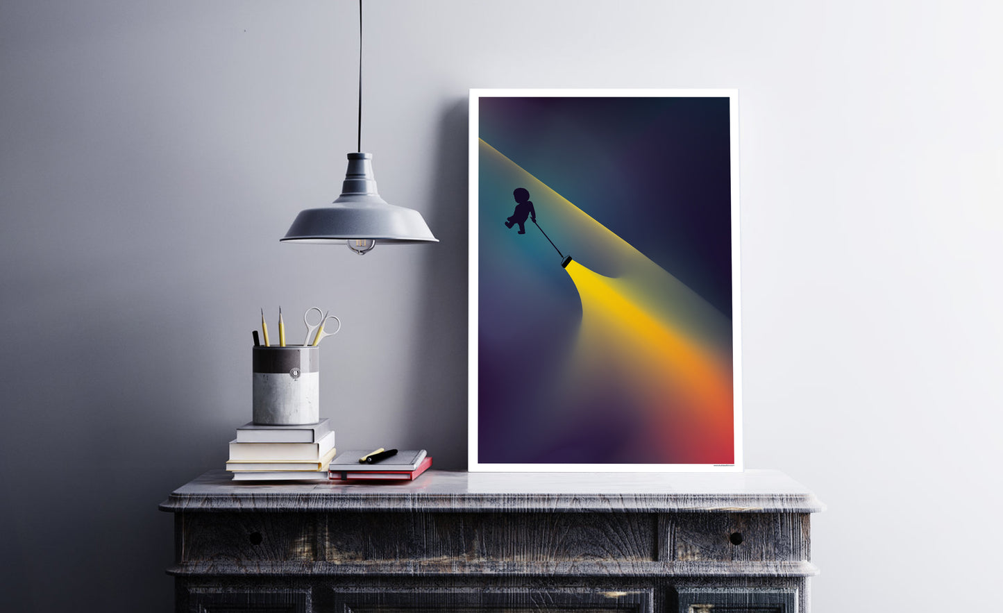 Artprint 'Spray Light, Spread Love'