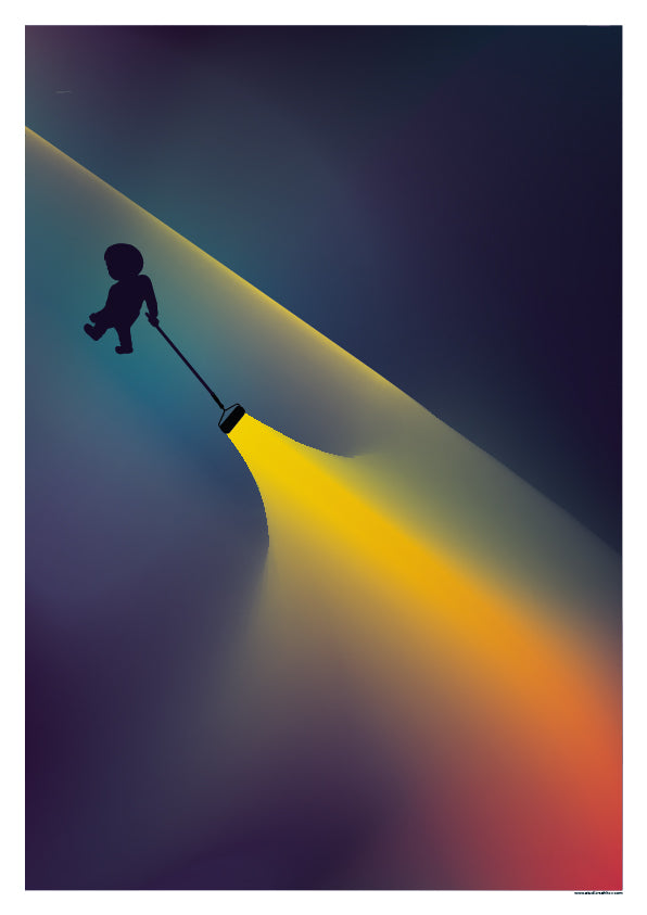 Artprint 'Spray Light, Spread Love'