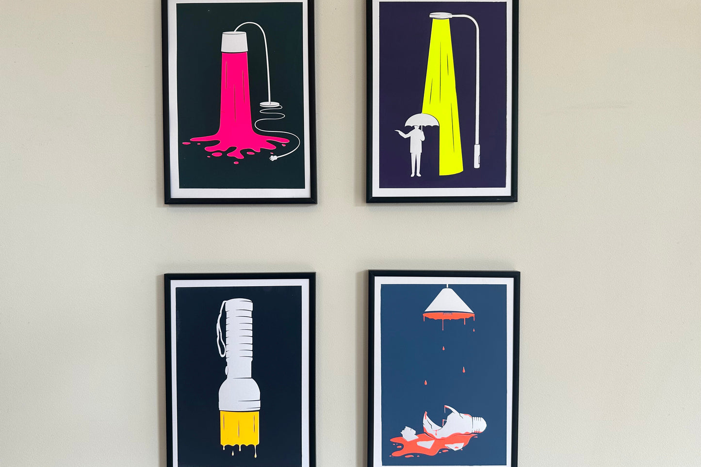 Series Liquid Lights Refluored #1 #2 #3 #4