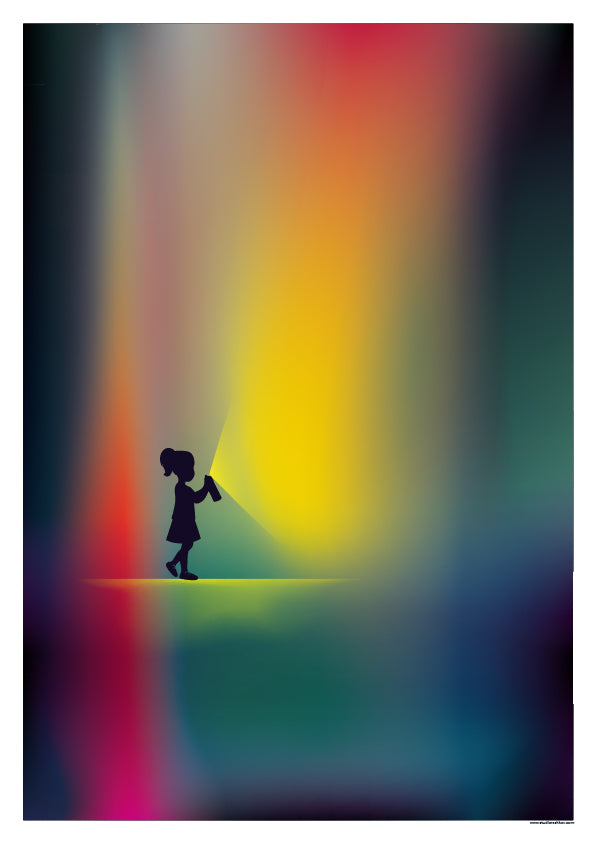 Artprint 'Spray Light, Spread Love'