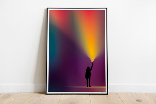 Artprint 'Spray Light, Spread Love'