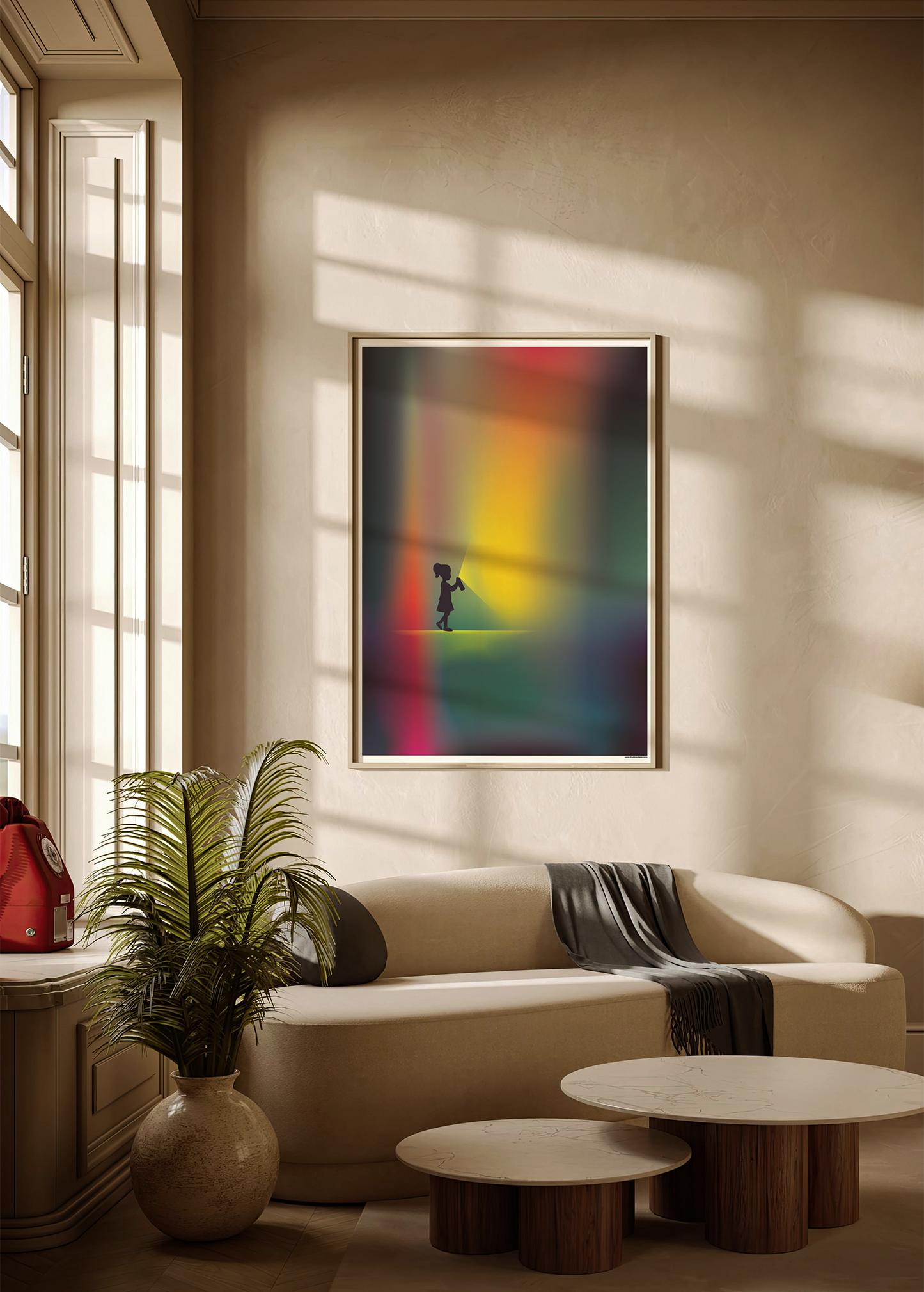 Artprint 'Spray Light, Spread Love'