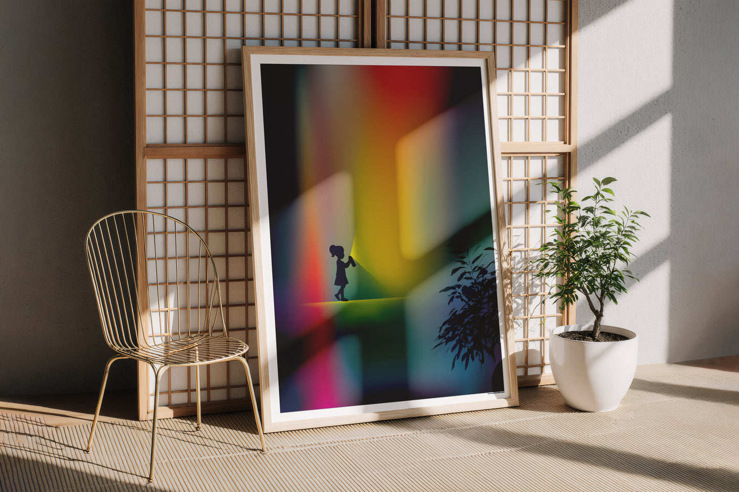 Artprint 'Spray Light, Spread Love'
