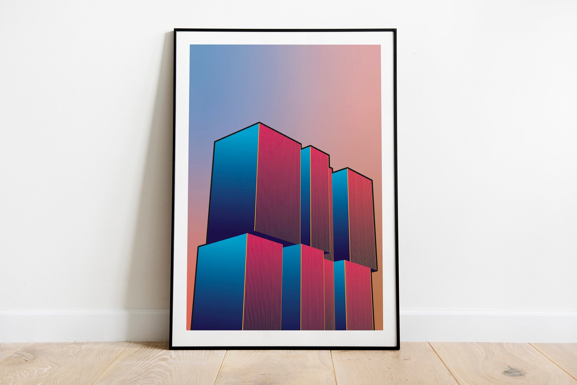 Artprint 'Radiant Gradient | De Rotterdam'