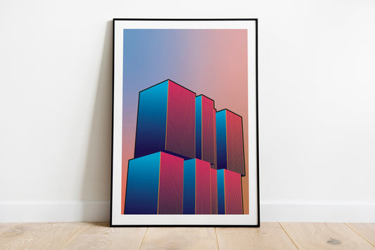 Artprint 'Radiant Gradient | De Rotterdam'