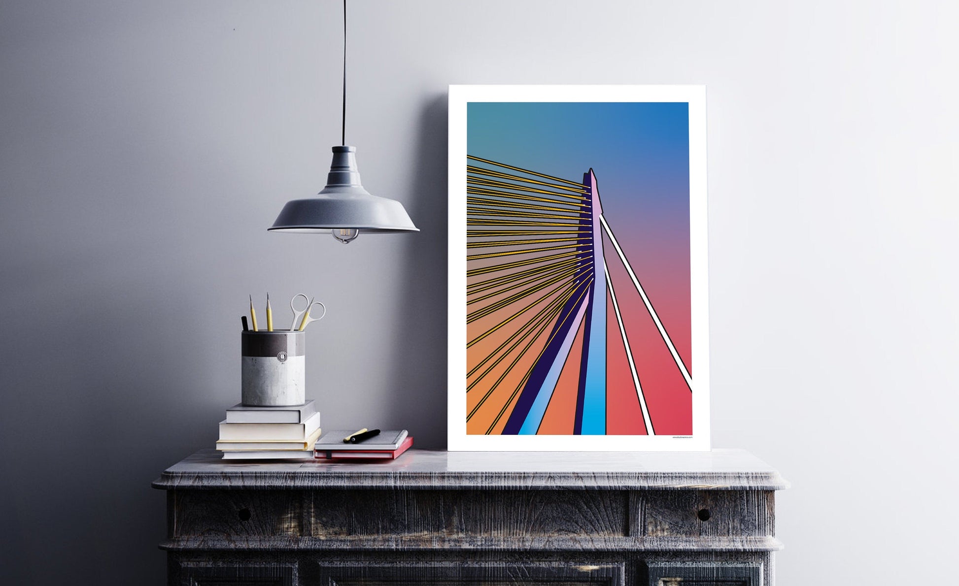 Poster Rotterdam | Erasmusbrug | Artprint Skyline
