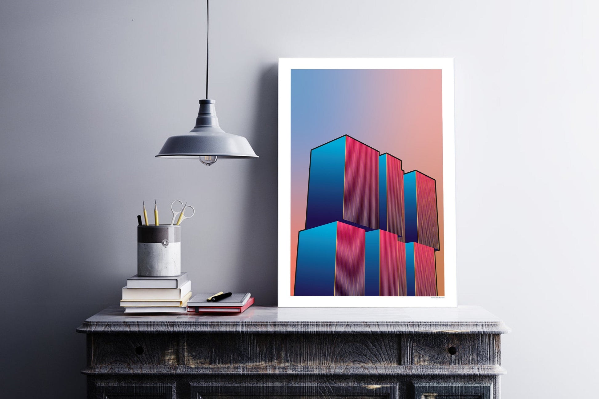 Artprint 'Radiant Gradient | De Rotterdam'