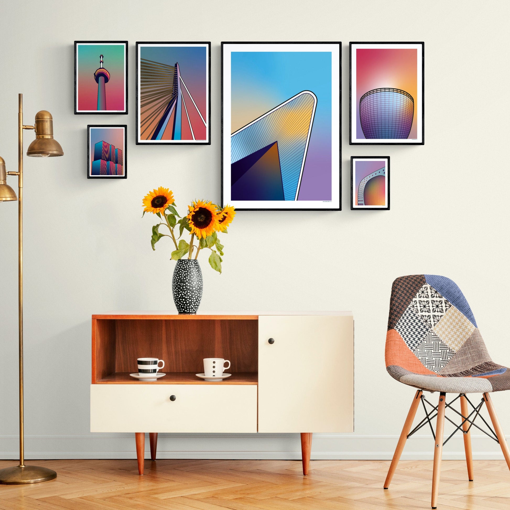 Poster Rotterdam | Centraal Station | Artprint skyline