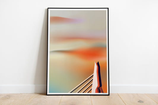 Poster Rotterdam | Erasmusbrug | Artprint skyline