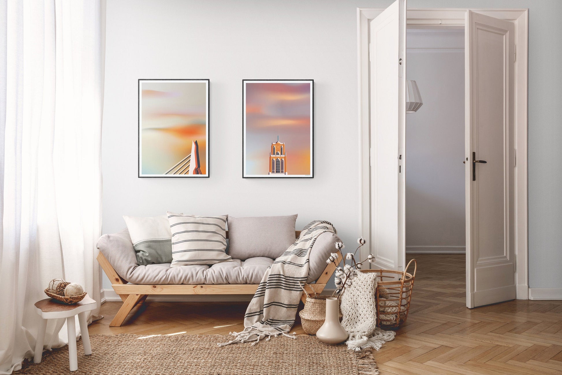 Poster Rotterdam | Erasmusbrug | Artprint skyline