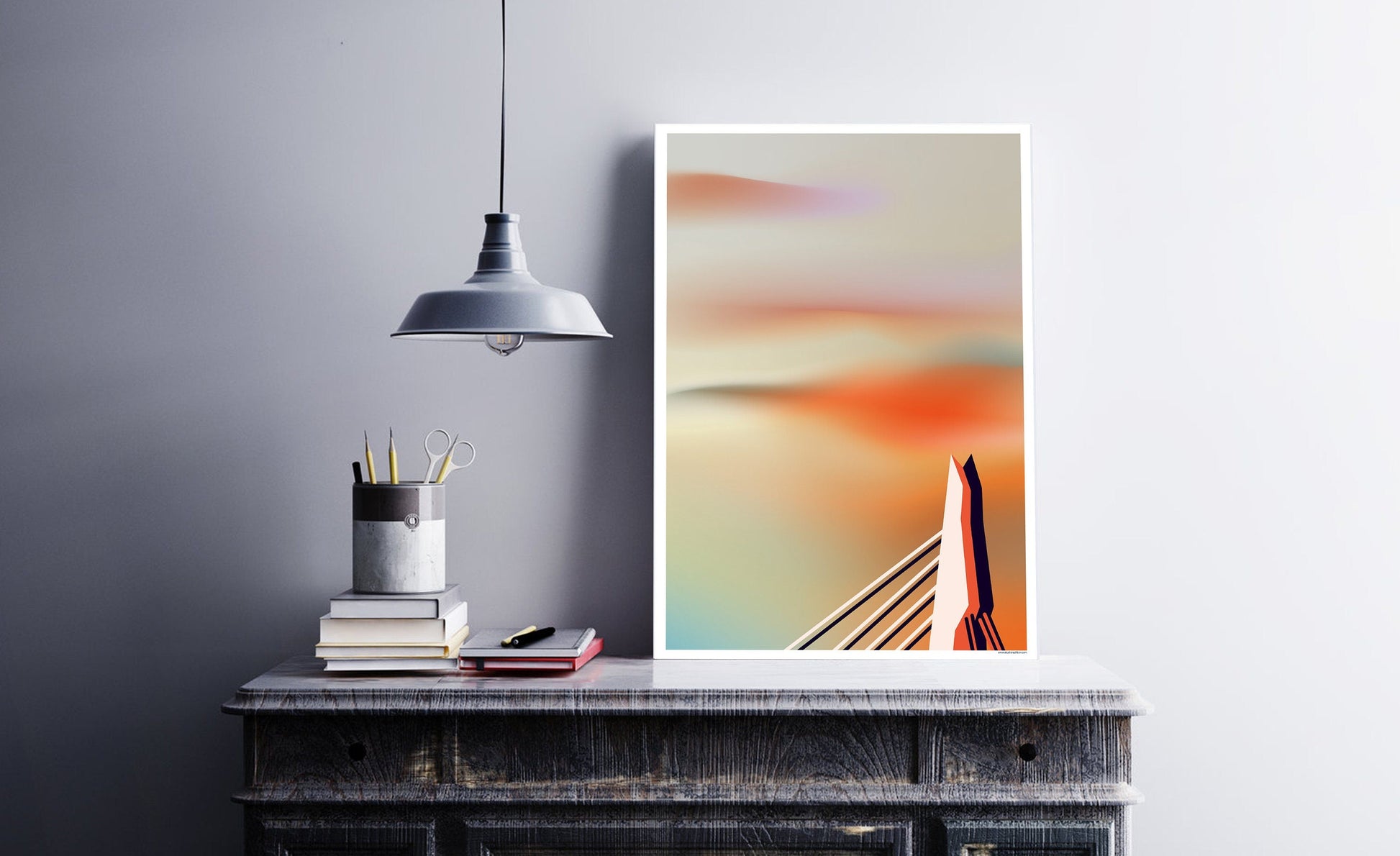 Poster Rotterdam | Erasmusbrug | Artprint skyline