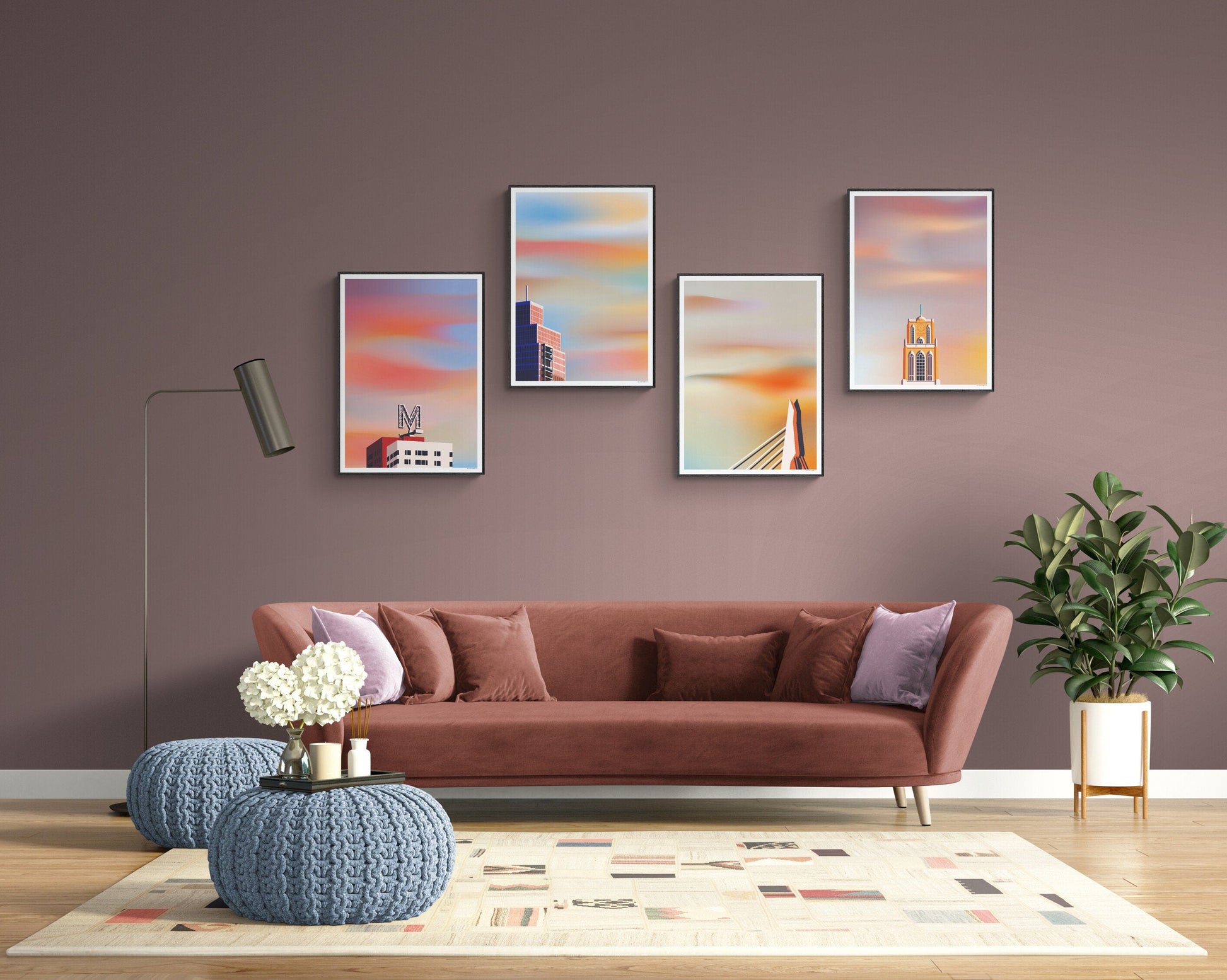 Poster Rotterdam | Erasmusbrug | Artprint skyline