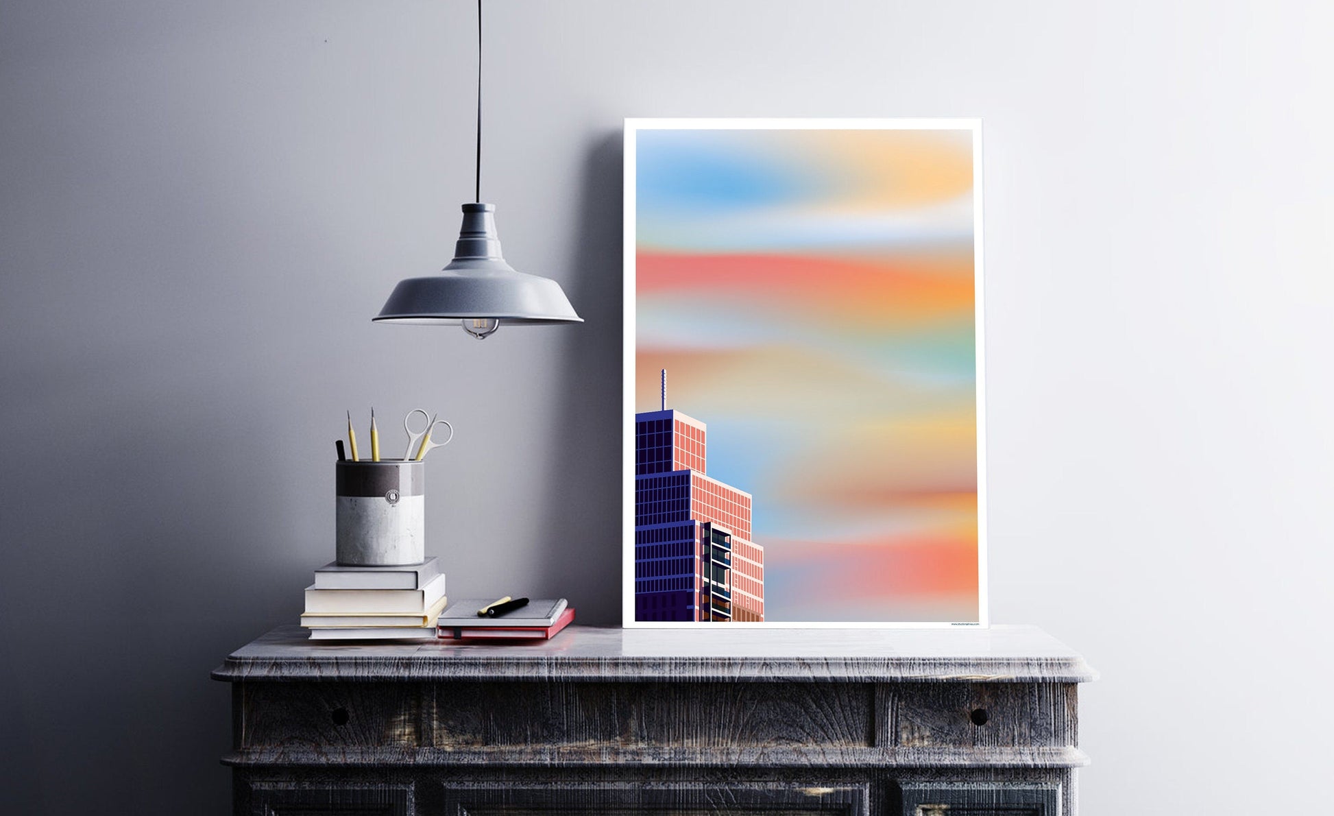 Poster Rotterdam | Zalmhaven | Artprint Skyline | Hoogbouw