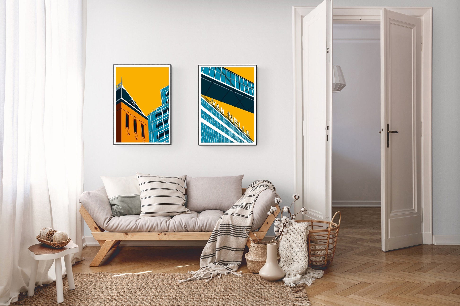 Poster Rotterdam | Stadhuis | Het Timmerhuis | Artprint skyline
