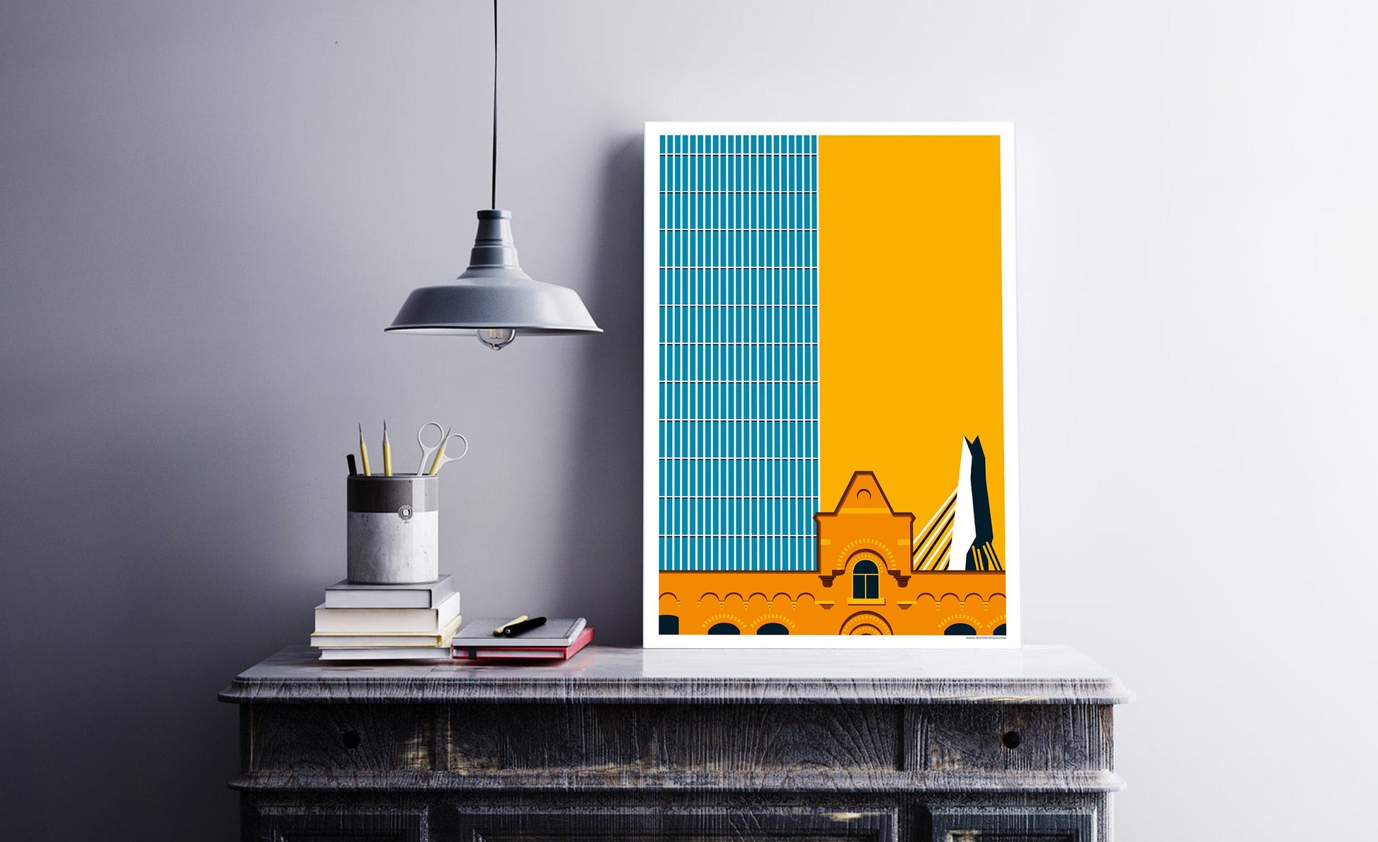 Poster Rotterdam | Wilhelminapier | De Rotterdam | Erasmusbrug | Artprint