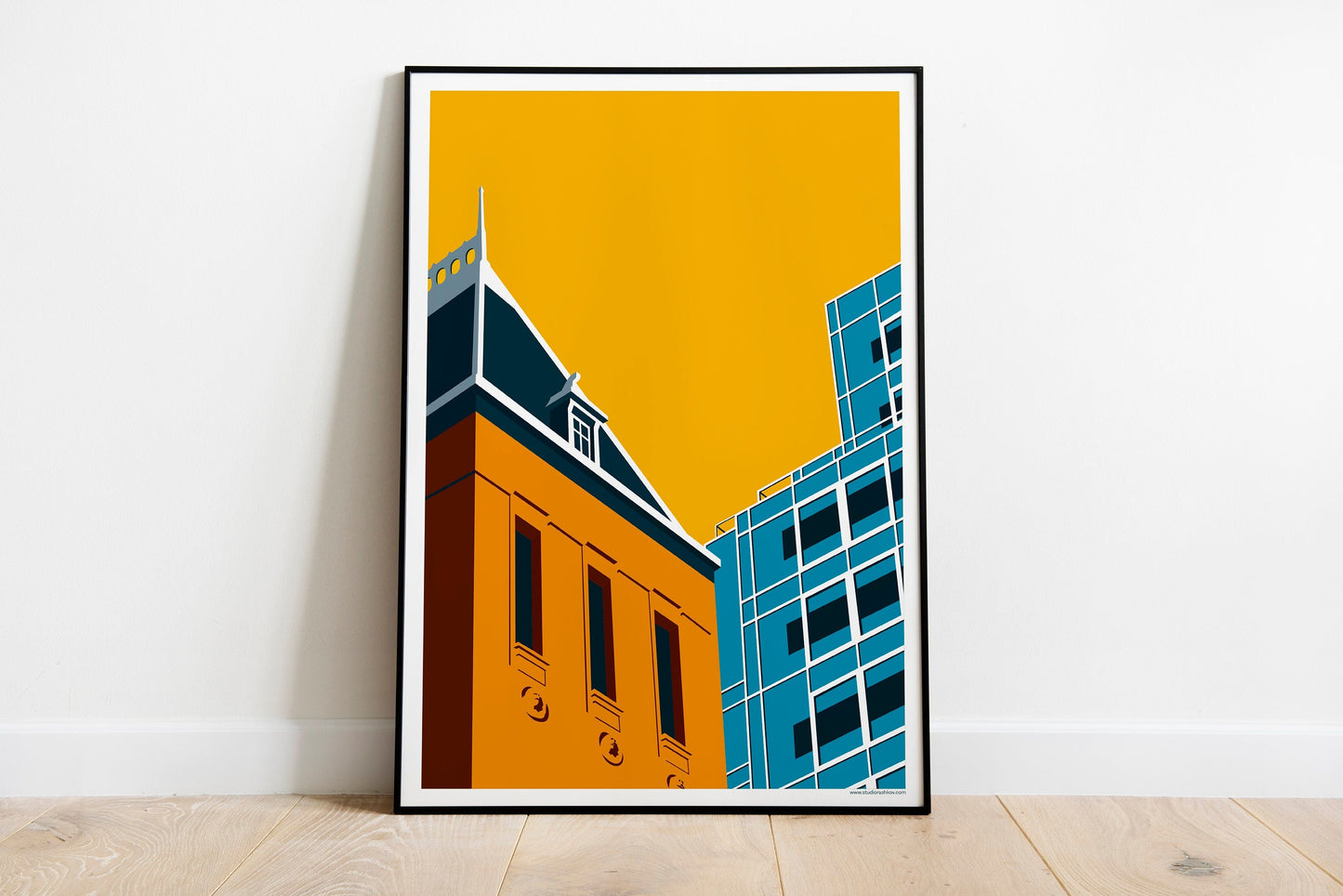 Poster Rotterdam | Stadhuis | Het Timmerhuis | Artprint skyline