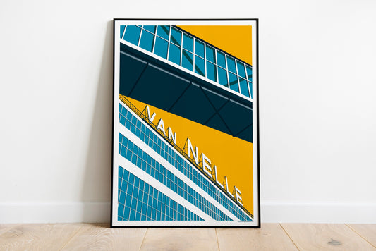 Poster Rotterdam | Van Nelle Fabriek | Artprint skyline